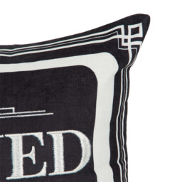 Reserved Until Further Notice Cushion - Black - Wilko - thumbnail 6
