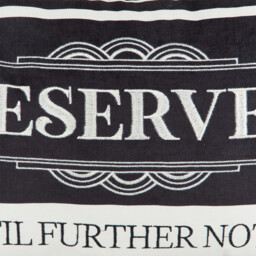 Reserved Until Further Notice Cushion - Black - Wilko - thumbnail 4