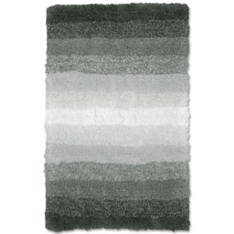 Mayfair Superstripe Grey Bath Mat Set - Silver - Wilko - thumbnail 4