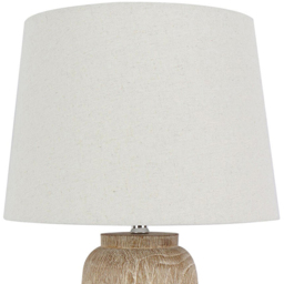 Lindon Table Lamp - Neutral and White - Wilko - thumbnail 3