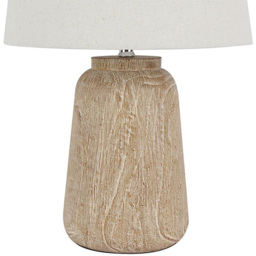 Lindon Table Lamp - Neutral and White - Wilko - thumbnail 4