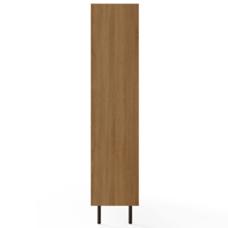 GFW Nervata 2 Door 5 Shelf Oak and Black Ribbed Tall Shelving Unit - Wilko - thumbnail 6