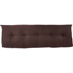 Living and Home Brown Washable Wedge Headboard Pillow with Side Pocket 50 x 150cm - Size: 50 x 150 x 20cm - Wilko - thumbnail 4