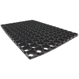 JVL Rondo Rubber Scraper Door Mat 40 x 60cm 2 Pack - Black - JVL Homewares - Wilko - thumbnail 6