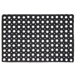 JVL Rondo Rubber Scraper Door Mat 40 x 60cm 2 Pack - Black - JVL Homewares - Wilko - thumbnail 4