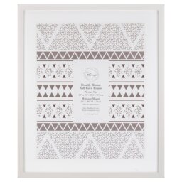 The Port. Co Gallery Soft Grey Double Mount Photo Frame 20 x 16 inch - Size: Multi - Wilko - thumbnail 1