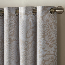 Alan Symonds Fern Cream Blackout Ring Top Eyelet Curtains 111 x 183cm - Size: W 111 x D 183cm - Wilko - thumbnail 4