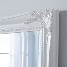 Yearn White French Style Carved Bevelled Mirror 105 x 75cm - Wilko - thumbnail 4
