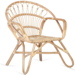 Desser Nordic Natural Rattan Chair - Size: Single - Cream - Desser Furniture - Wilko - thumbnail 3