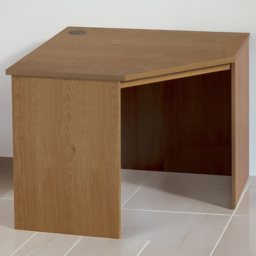 R White Cabinets Corner Computer Desk Brown - Size: 72.8 x 94 x 54cm - Wilko