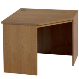 R White Cabinets Corner Computer Desk Brown - Size: 72.8 x 94 x 54cm - Wilko - thumbnail 3