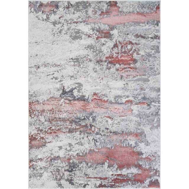 Desire Rugs Onyx Pink Living Room Abstract Area Rug 160 x 230cm - Wilko - image 1