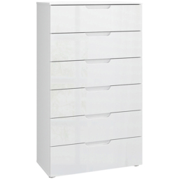 Florence Sienna 6 Drawer White High Gloss Chest of Drawers - Furniture To Go - Wilko - thumbnail 3