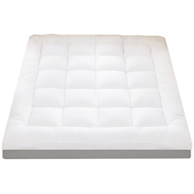 Alivio King Size Microfibre Quilted Mattress Topper - White - Wilko - image 1