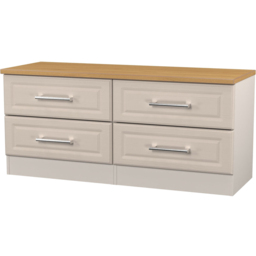Crowndale Kent 4 Drawer Kashmir Ash and Modern Oak Bed Box Ready Assembled - Kashmir Ash & Modern Oak - Wilko - thumbnail 5