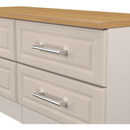 Crowndale Kent 4 Drawer Kashmir Ash and Modern Oak Bed Box Ready Assembled - Kashmir Ash & Modern Oak - Wilko - thumbnail 6