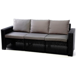 Keter California 4 Seater Grey and Black Chaise Longue Set - Wilko - thumbnail 5