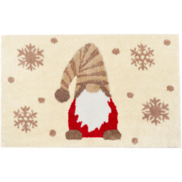 Allure Bath Fashions Luxury Gonk Christmas Brown Non Slip Bath Mat 50 x 80cm - Size: 50 x 85 x 1cm - Natural - Wilko - thumbnail 1