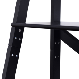Costway 4 Shelf Black Wooden Ladder Bookcase - Size: 88.9 x 61 x 10.16cm - Wilko - thumbnail 5