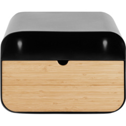 Florence Joliet Single Drawer Single Shelf Black and Bamboo Wall Mounted Bedside Table - Furniture To Go - Wilko - thumbnail 4