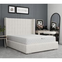 DS Living Aurora Soothe King Size Bonnell Spring Mattress with Reflex Foam Layers - White - Wilko - thumbnail 3