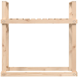 vidaXL Solid Pine Wood Firewood Rack 110 x 35 x 108.5cm - Size: 108.5 x 110 x 35cm - n/a - Wilko - thumbnail 5