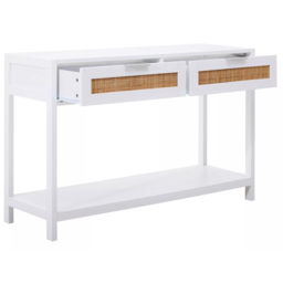 Interiors by Premier Sherman 2 Drawer White Console Table - Size: 116 x 38 x 76cm - Multi - Wilko - thumbnail 5