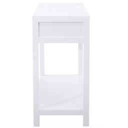 Interiors by Premier Sherman 2 Drawer White Console Table - Size: 116 x 38 x 76cm - Multi - Wilko - thumbnail 6