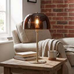 Adeleyn Table Lamp Brown - Wilko - thumbnail 5