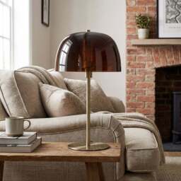 Adeleyn Table Lamp Brown - Wilko - thumbnail 3