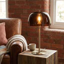 Adeleyn Table Lamp Brown - Wilko - thumbnail 7