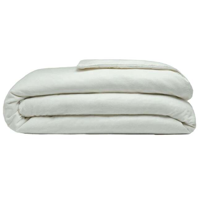 Serene Double Apple Green Brushed Cotton Duvet Cover - Wilko - image 1