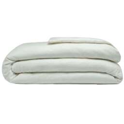 Serene Double Apple Green Brushed Cotton Duvet Cover - Wilko