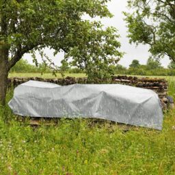 tectake Waterproof Mould Resistant Tarpaulin Protective Cover 500 x 300cm - Size: 0.5 x 500 x 300cm - Grey - Wilko - thumbnail 3