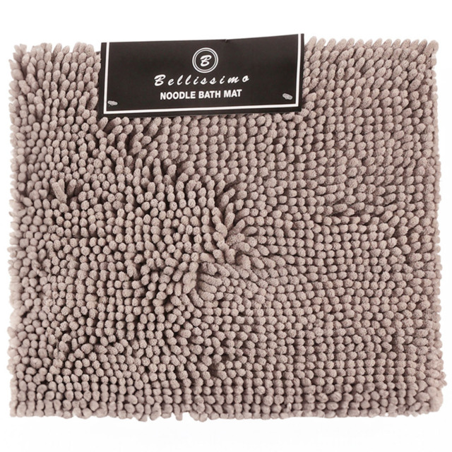 Bellissimo Grey Noodle Bath Mat - Size: 45 x 65cm - Wilko - image 1