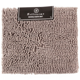 Bellissimo Grey Noodle Bath Mat - Size: 45 x 65cm - Wilko - thumbnail 1
