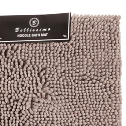 Bellissimo Grey Noodle Bath Mat - Size: 45 x 65cm - Wilko - thumbnail 3