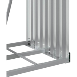 vidaXL Anthracite Galvanised Steel Firewood Log Holder 170 x 40 x 45cm - Grey - Wilko - thumbnail 6