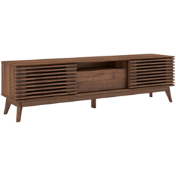 Kudl LV41 Single Door Dark Columbian Walnut TV Cabinet - Brown - Wilko - thumbnail 3