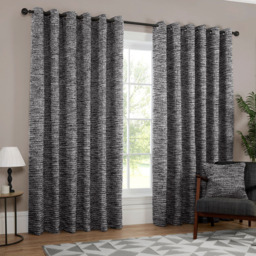 Castelia Eyelet Curtain 168 x 183cm - Size: W 168 x D 183cm - Wilko - thumbnail 3