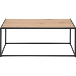 Florence Seaford Oak and Black Metal Coffee Table - Furniture To Go - Wilko - thumbnail 4