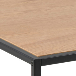 Florence Seaford Oak and Black Metal Coffee Table - Furniture To Go - Wilko - thumbnail 5