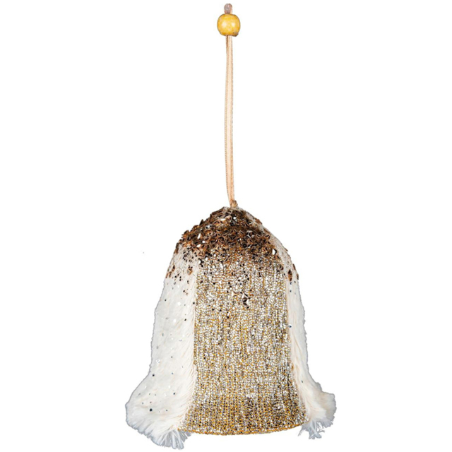 Shatchi Gold Bell Hanging Christmas Decoration - Size: 12 x 8 x 4cm - Wilko - image 1