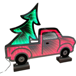 Samuel Alexander Infinity Light Up Truck Christmas Decoration 40cm - Size: 32 x 40 x 40cm - Red - Wilko - thumbnail 3