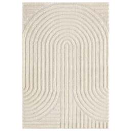 Desire Rugs Isabella Cream Embossed Mazia Arch Lines Rug 200 x 290cm - Wilko - thumbnail 1