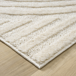 Desire Rugs Isabella Cream Embossed Mazia Arch Lines Rug 200 x 290cm - Wilko - thumbnail 4