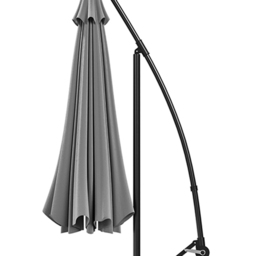 Living and Home 4 Piece Square Parasol Base with Cross Base 100 x 100cm - Size: 3m - Grey - Wilko - thumbnail 6