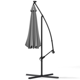 Living and Home 4 Piece Square Parasol Base with Cross Base 100 x 100cm - Size: 3m - Grey - Wilko - thumbnail 5
