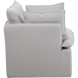 Snuggle Armchair with Stool - Grey - Size: Single - XC-Home - Wilko - thumbnail 5