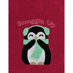 Noel Square Penguins Snuggle Red Hand Towel 2 Pack - Size: 66 x 41 x 1cm - Wilko - thumbnail 4
